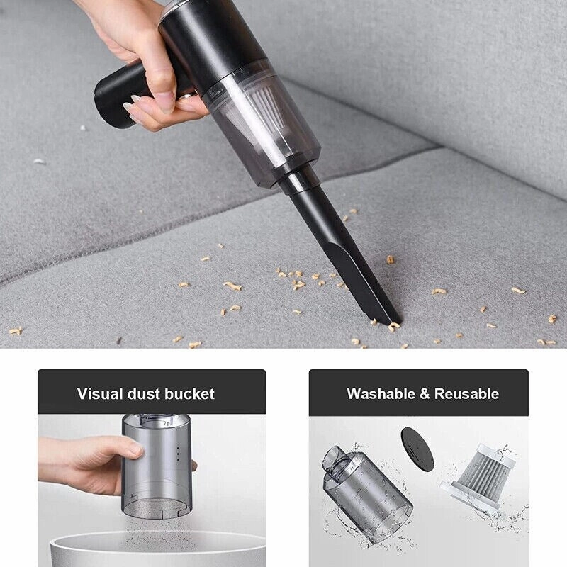 120W Cordless Handheld Vacuum Cleaner Rechargeable Wet Dry