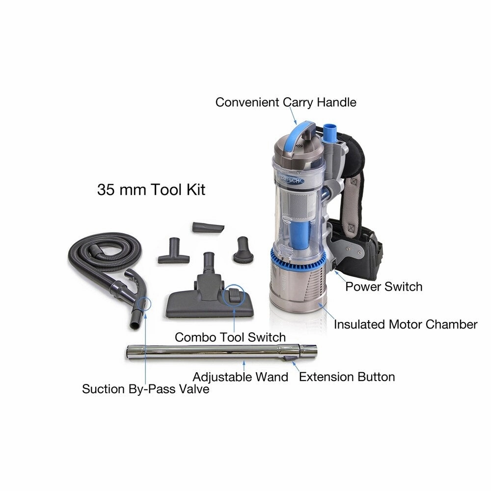 2018 Prolux 2.0 Cordless Bagless Backpack Vacuum