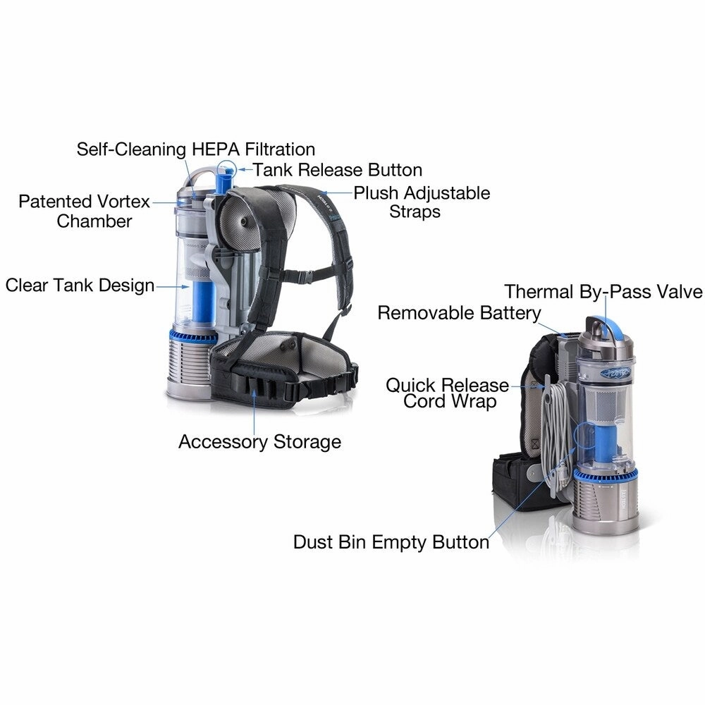 2018 Prolux 2.0 Cordless Bagless Backpack Vacuum