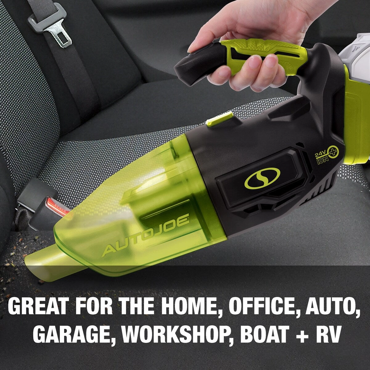 24V Cordless Wet/Dry Handheld Vac w/5 Atchs.Bag. w/(2-Ah Battery and Charger)
