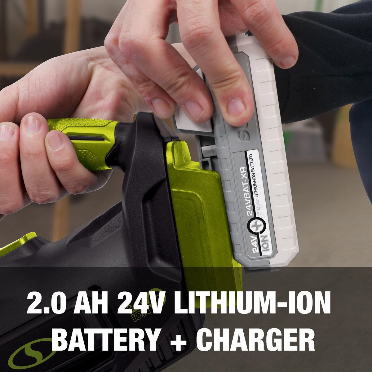 24V Cordless Wet/Dry Handheld Vac w/5 Atchs.Bag. w/(2-Ah Battery and Charger)