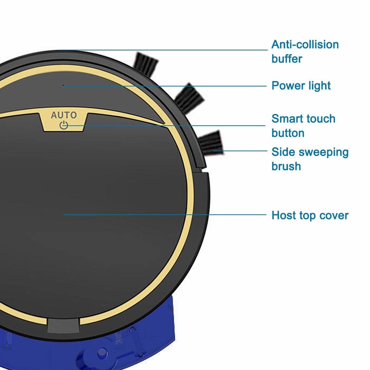 2800Pa Robot Vacuum Cleaner - Auto Clean Carpet Mop