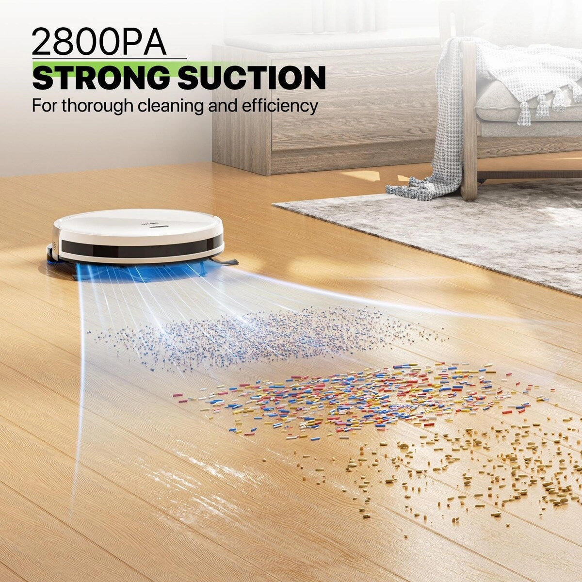 2800Pa WiFi Robot Vacuum and Mop Automatic Sweeper