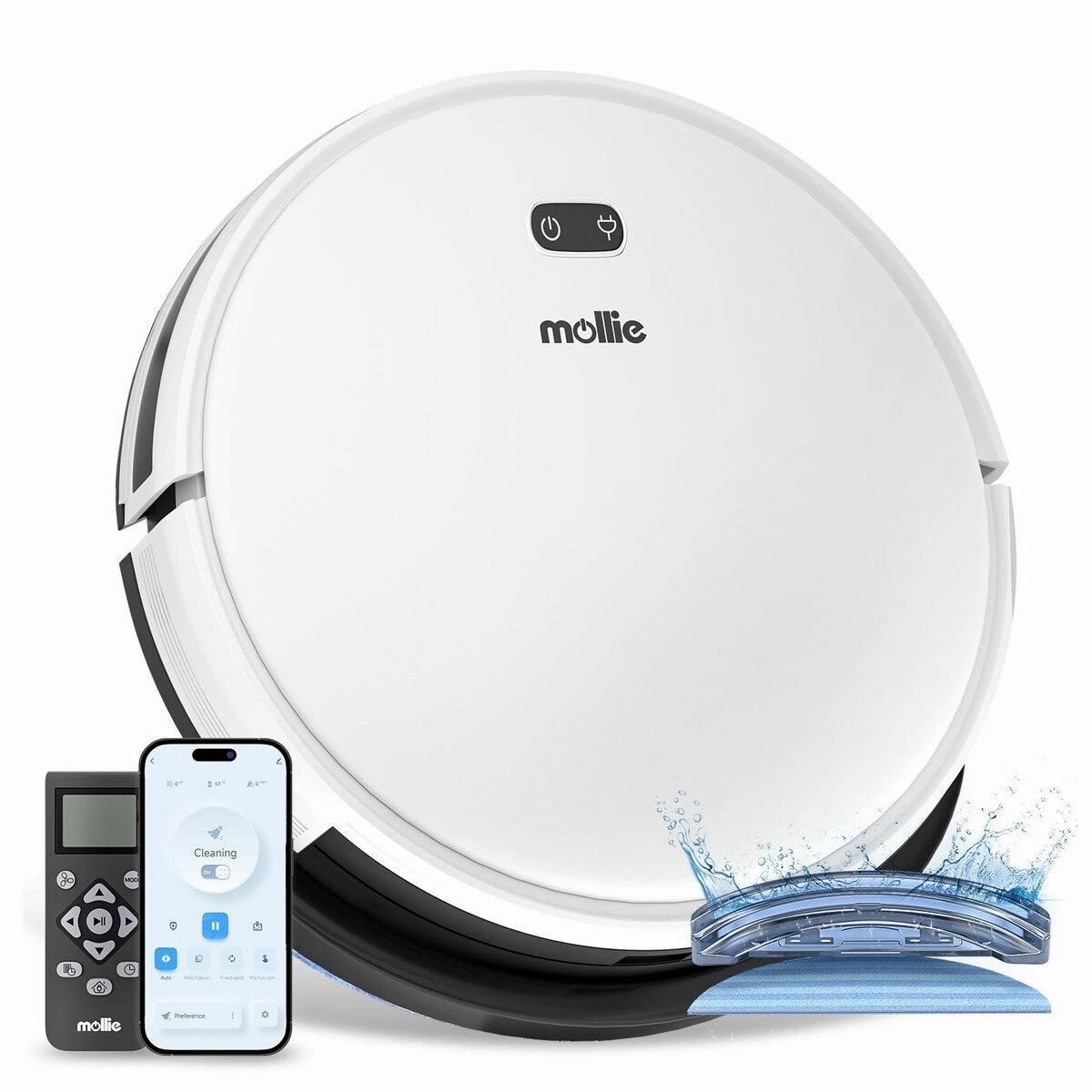 2800Pa WiFi Robot Vacuum/Mop Combo. Self-Charging and Remote