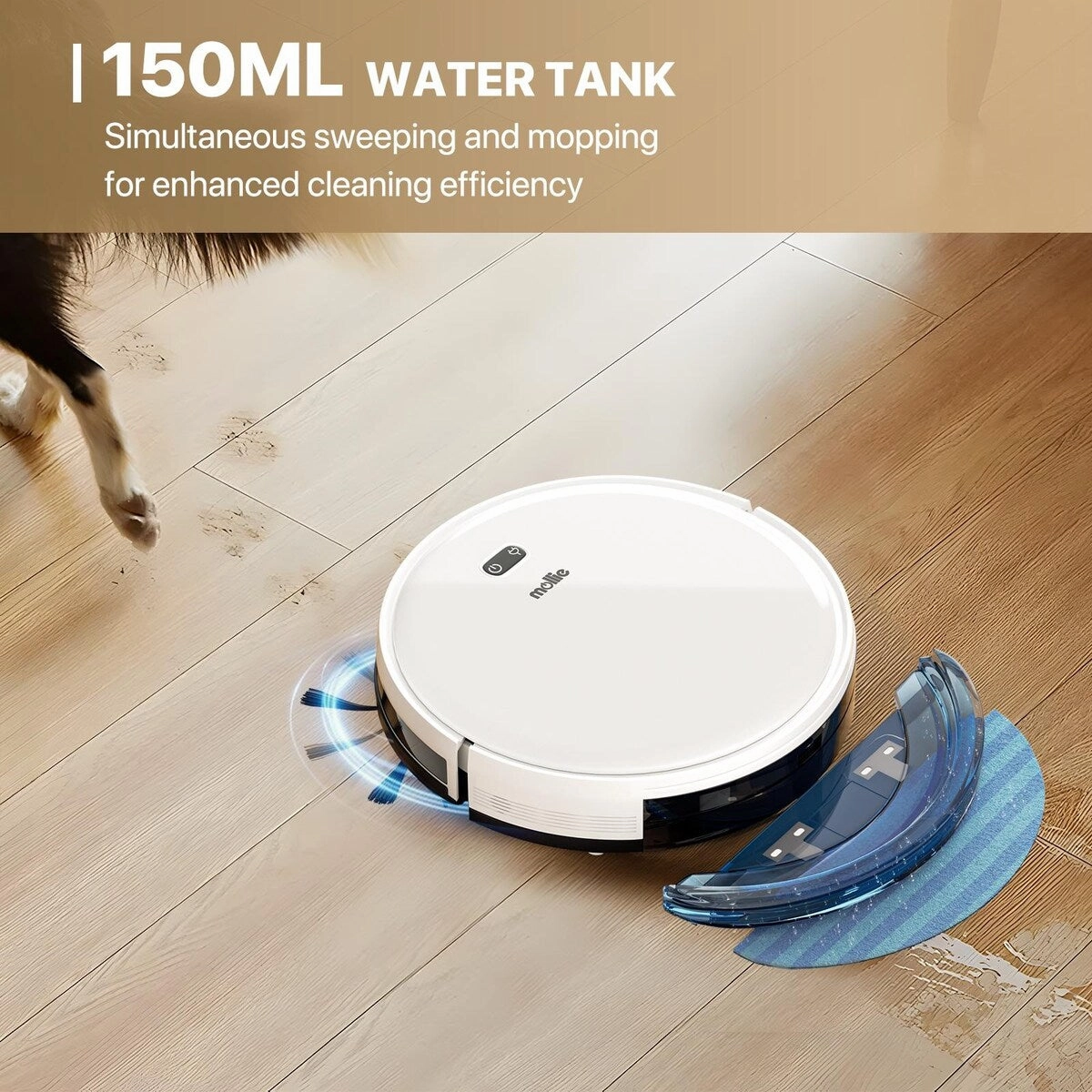 2800Pa WiFi Robot Vacuum/Mop Combo. Self-Charging and Remote