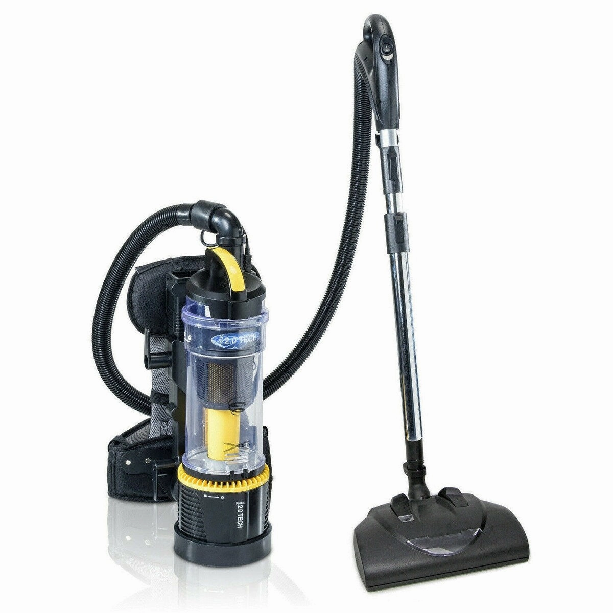 2.0 Bagless Backpack Vacuum with Electric Power Nozzle