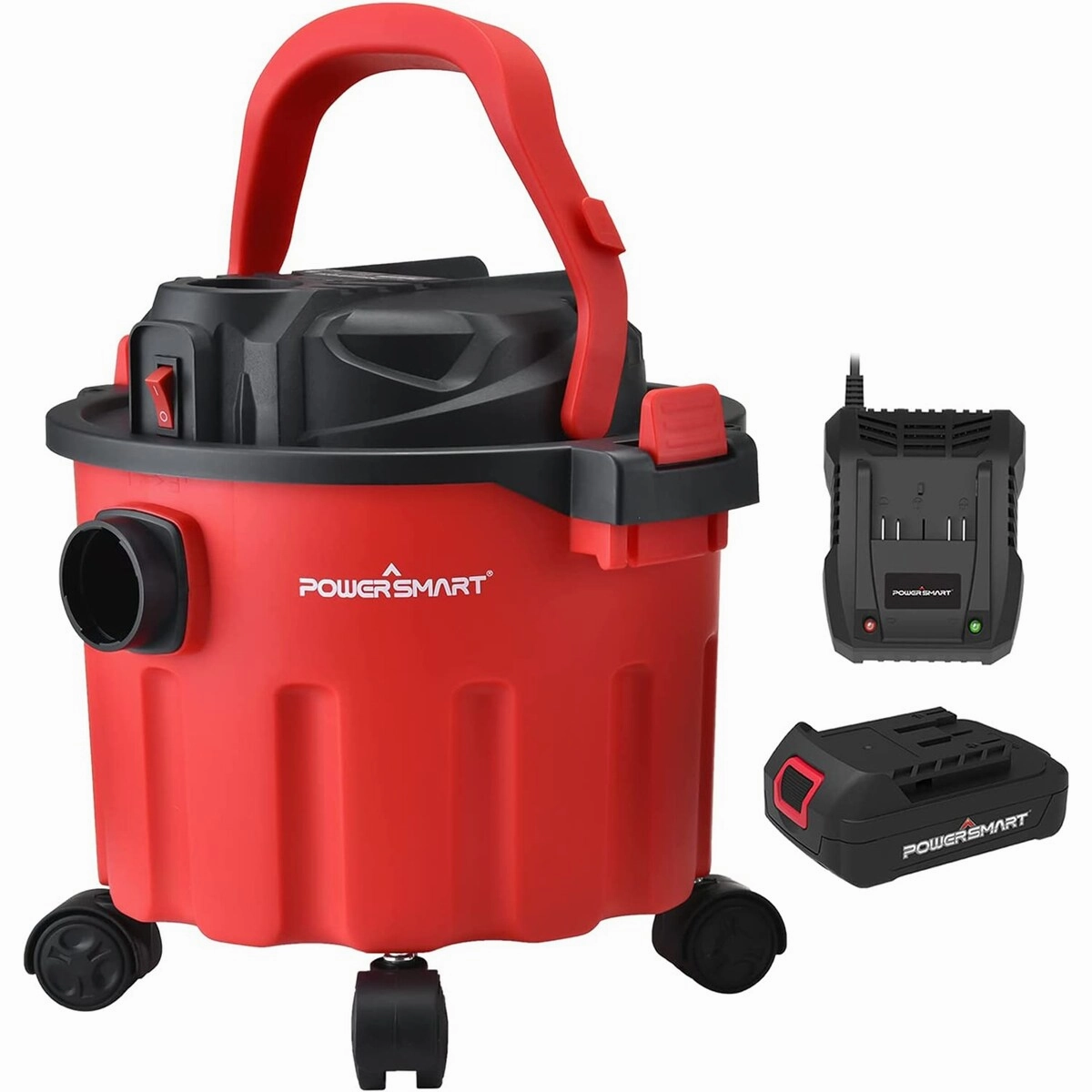 2.6 Gallon Vacuum Cleaner with 1.5Ah Battery and Charger