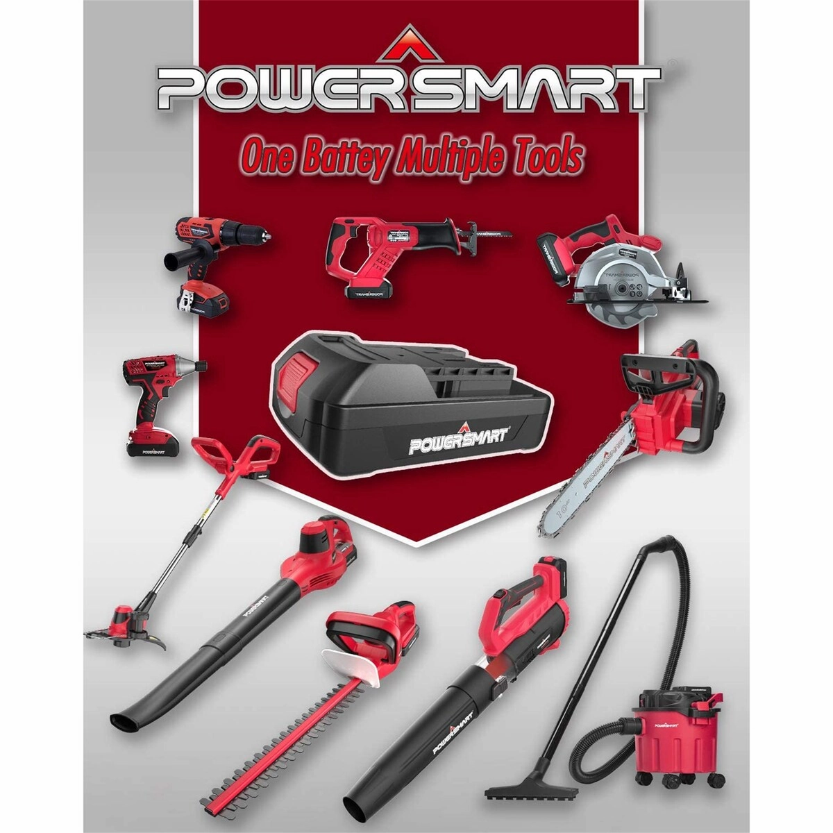 2.6 Gallon Vacuum Cleaner with 1.5Ah Battery and Charger