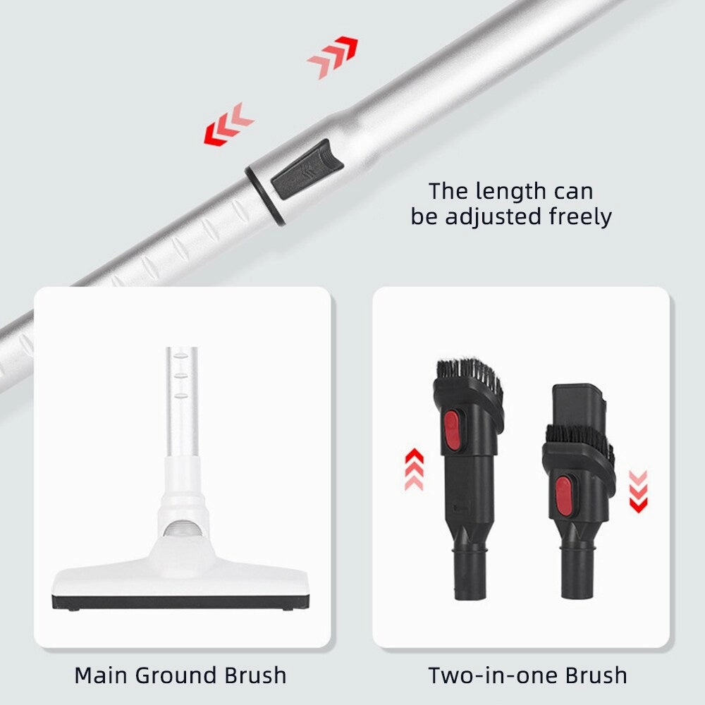 2 In 1 8500PA Handheld Cordless Vacuum Cleaner Strong Suction Intelligent All-surface Brush Floor Carpet Aspirator