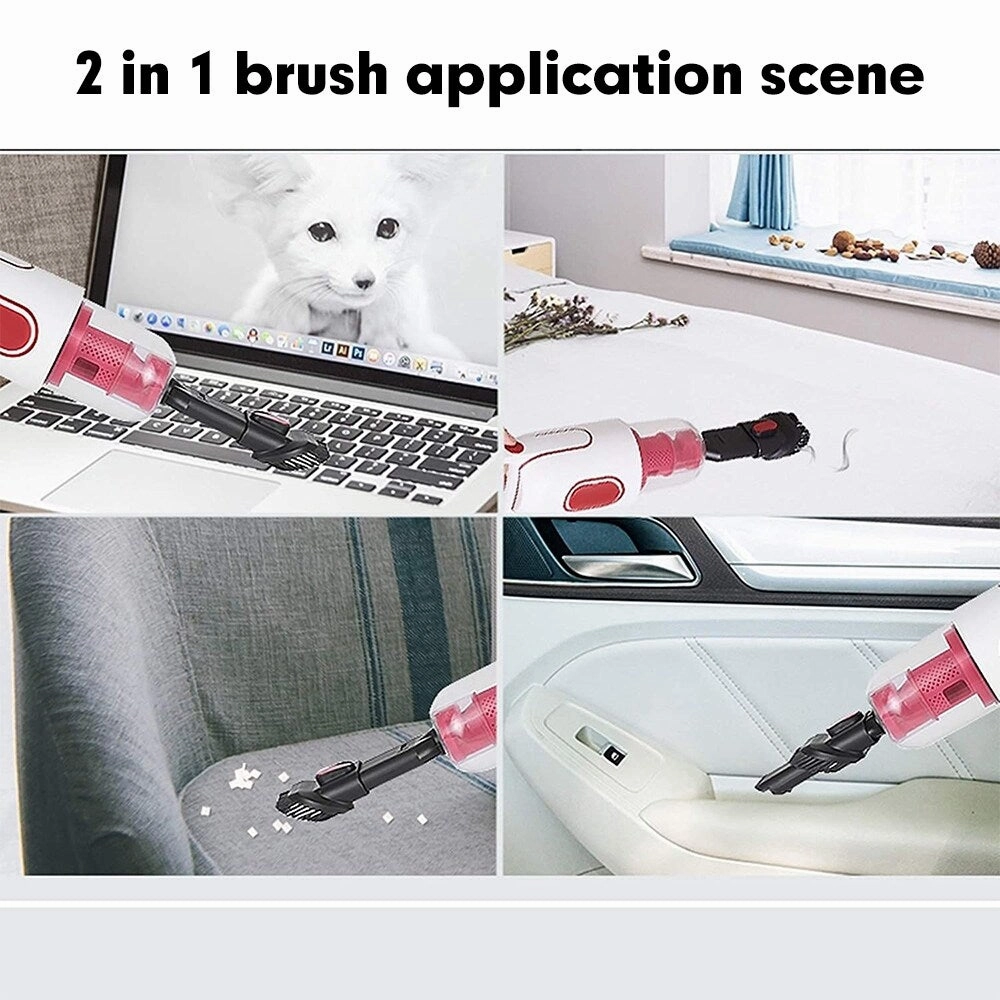 2 In 1 8500PA Handheld Cordless Vacuum Cleaner Strong Suction Intelligent All-surface Brush Floor Carpet Aspirator