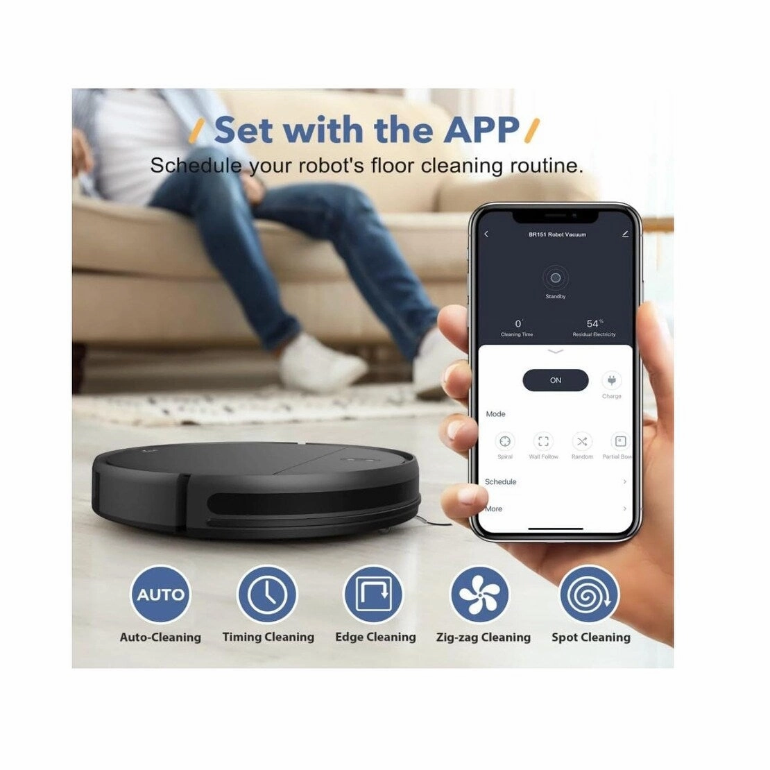 2 in 1 WiFi Robot Vacuum and Mop