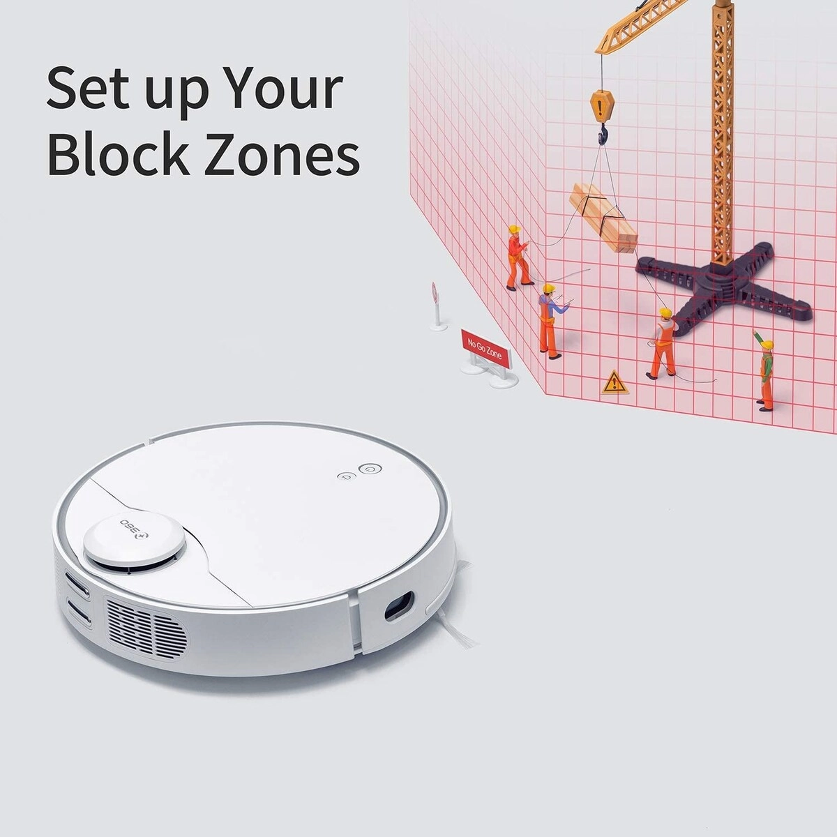360 S9 Robot Vacuum and Mop. Ultrasonic & LiDAR Dual-Eye. Laser Mapping. 2650 Pa.180 mins Work Time