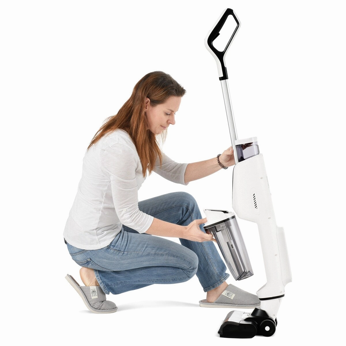 3-in-1 Floor Cleaner .Wireless Wet and Dry Vacuum Cleaner.Two brushes for Carpet and Hard floors. Self-Cleaning System. LED