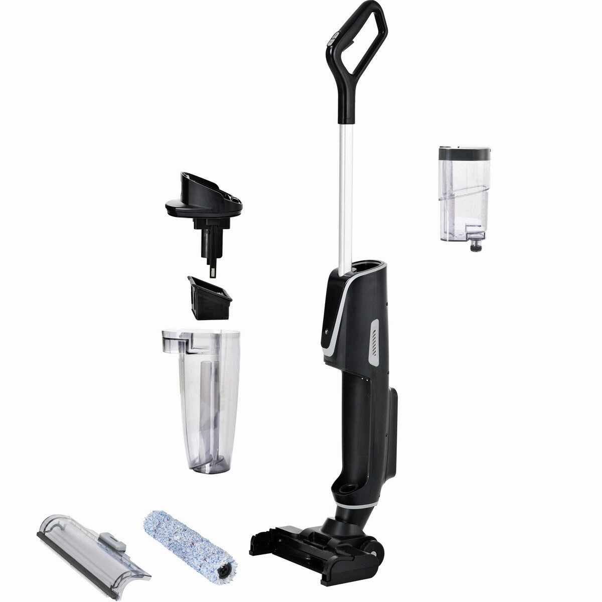 3-in-1 Floor Cleaner .Wireless Wet and Dry Vacuum Cleaner.Two brushes for Carpet and Hard floors. Self-Cleaning System. LED
