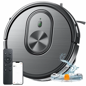 3 in 1 Mopping Robotic Vacuum with Schedule. App/Bluetooth/Alexa. 1600Pa Max Suction. Self-Charging Robot Vacuum Cleaner. Slim