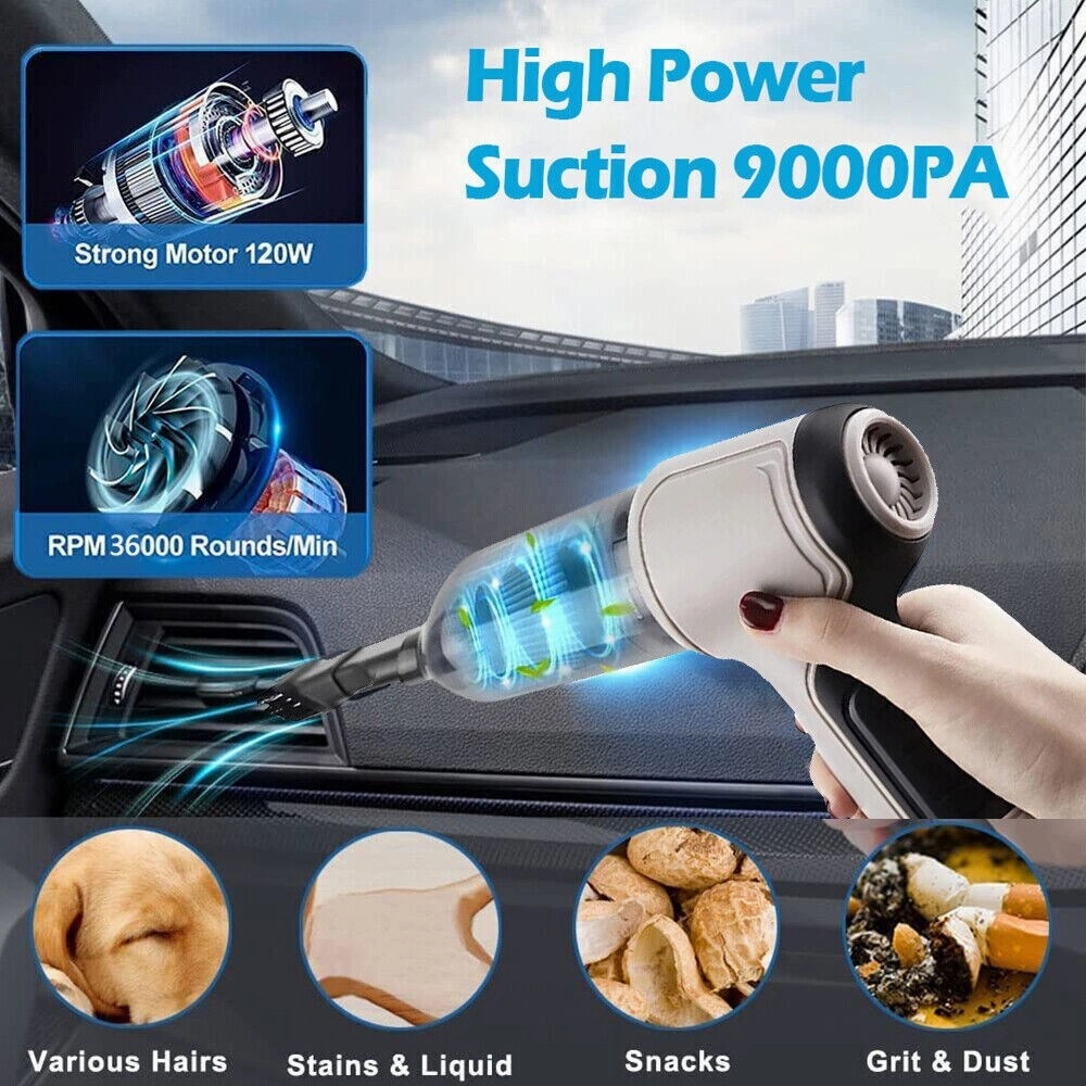 4 in 1 Upgrade Car Vacuum Cleaner.
