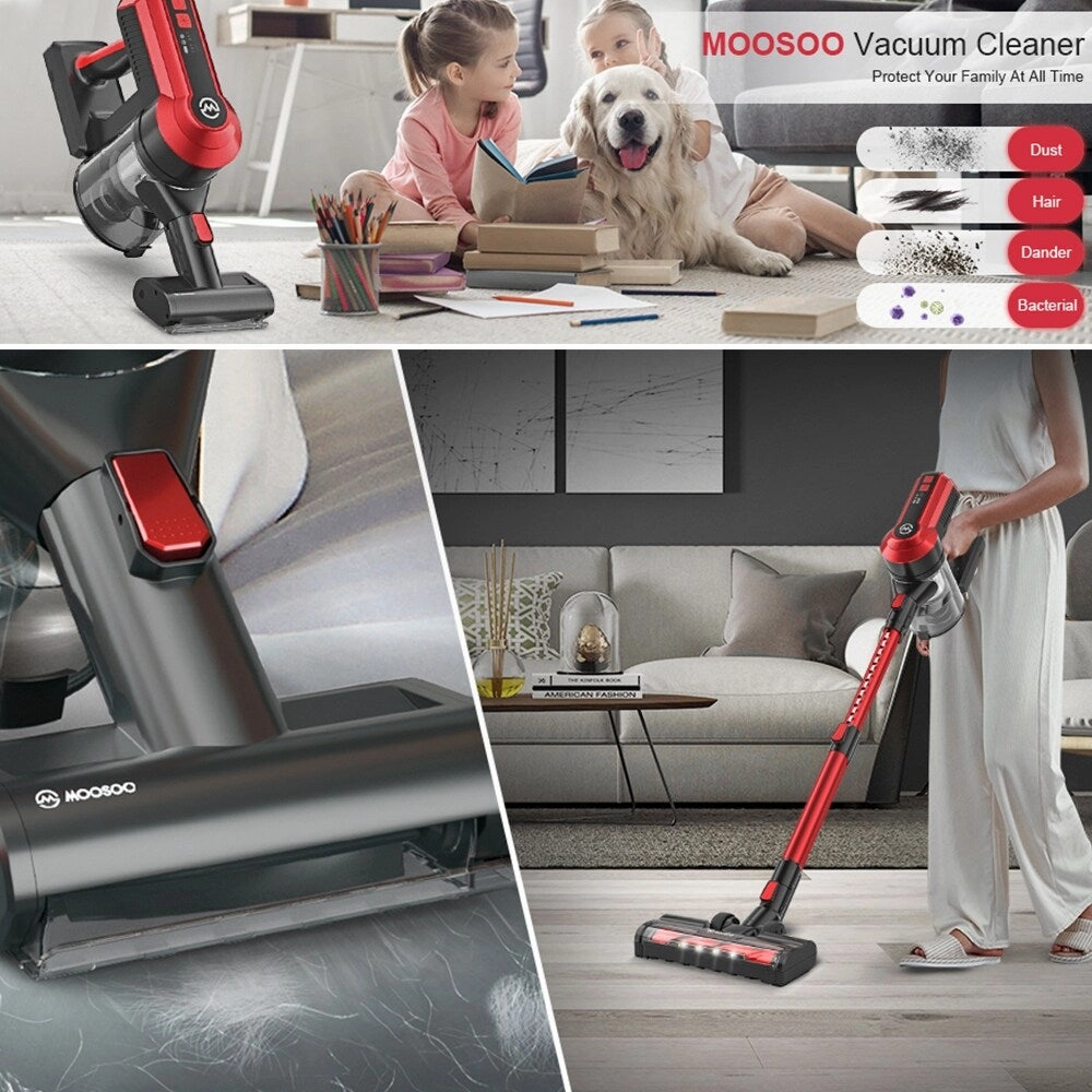 8-in-1 Lightweight 23Kpa Cordless Stick 300W Brushless Motor Vacuum Cleaner