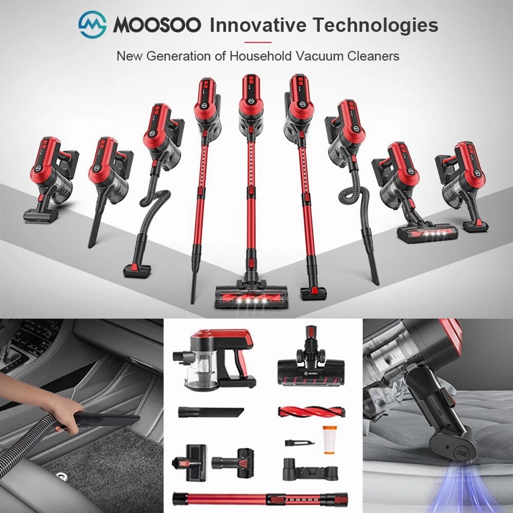 8-in-1 Lightweight 23Kpa Cordless Stick 300W Brushless Motor Vacuum Cleaner