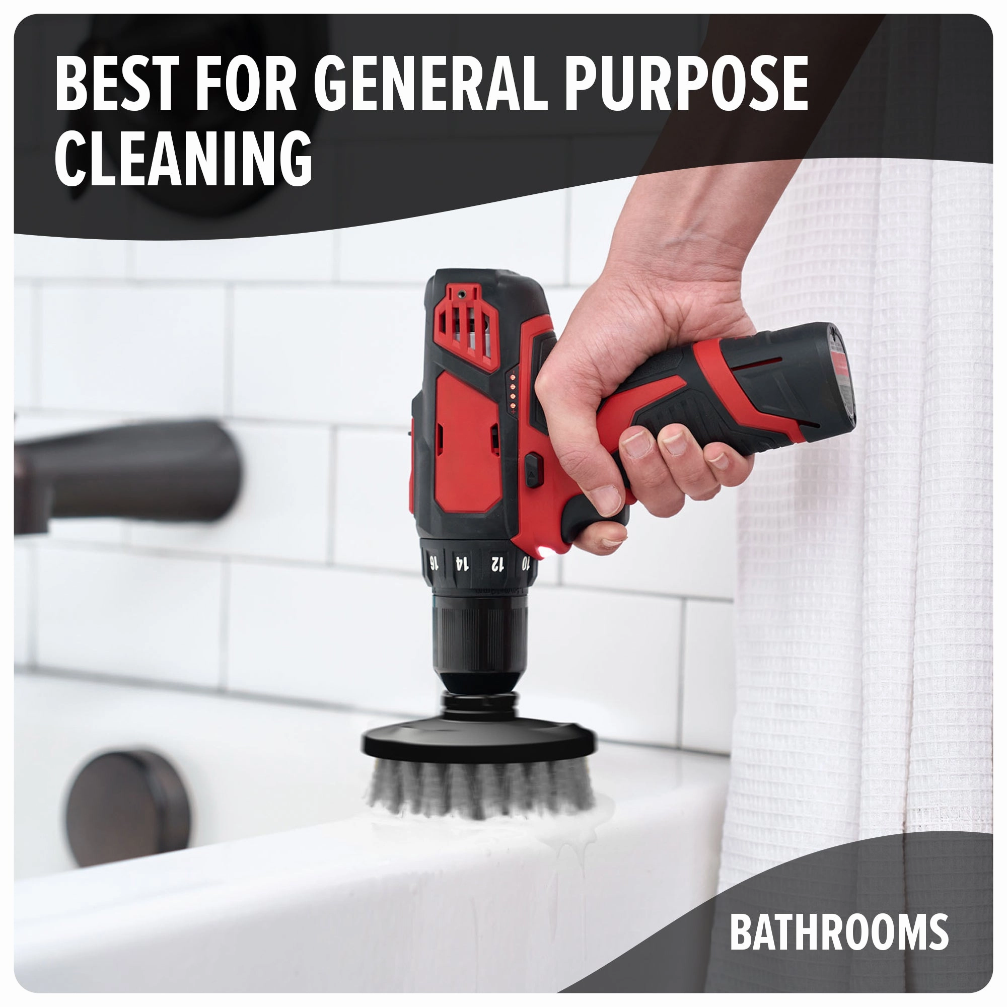 8-Volt Handheld Scrubber   Scrubber Brush Multi-Pack
