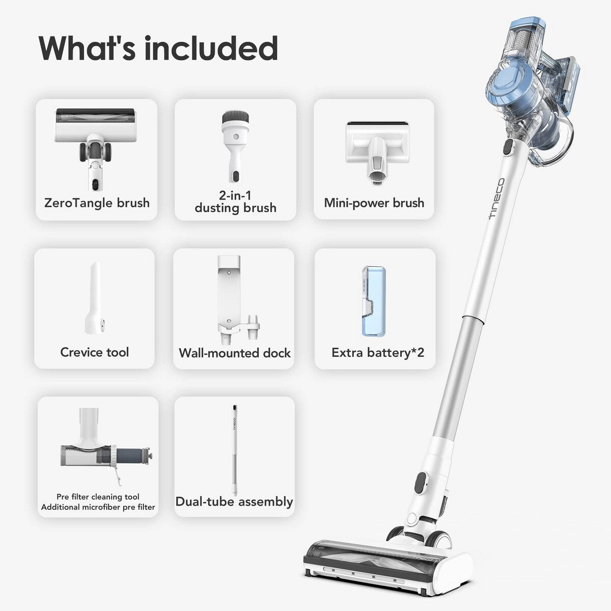 A11 Pet Ex Cordless Stick Vacuum. Lightweight Handheld Vacuum. Long Run Time and Powerful Suction for Carpet and Hard Floor