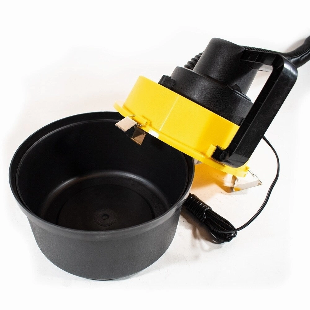 ALEKO Portable Car Vacuum with Extension Nozzle 90W 12V Yellow and Black