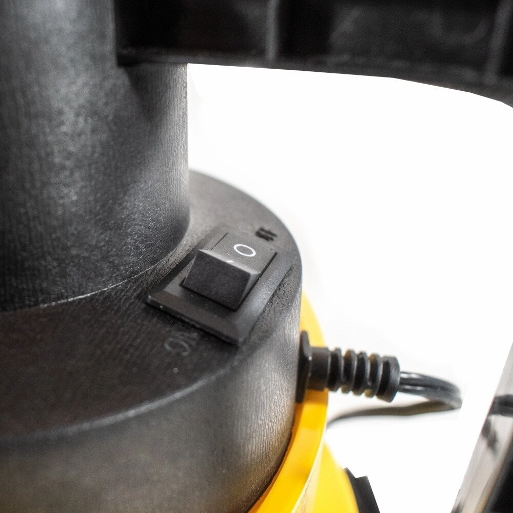 ALEKO Portable Car Vacuum with Extension Nozzle 90W 12V Yellow and Black