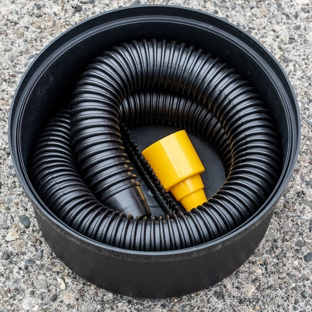 ALEKO Portable Car Vacuum with Extension Nozzle 90W 12V Yellow and Black