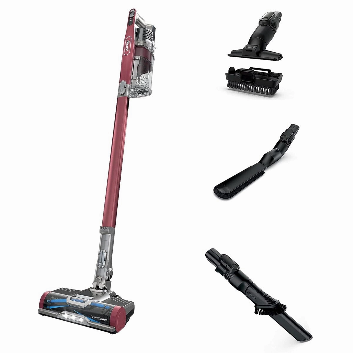 Anti-Allergen Cordless Lightweight Stick Vacuum with Self-Cleaning Brushroll. PowerFins. Removable Handheld. Crevice. 34-Quart