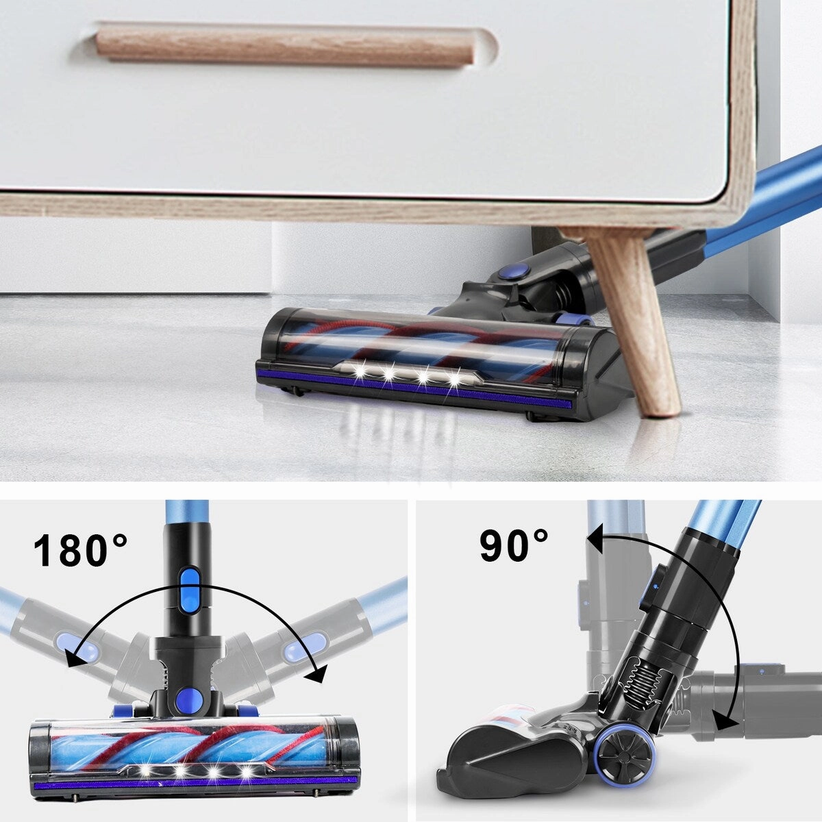 Aposen H250 4 in 1 Home Carpet Vacuum Cleaner Cordless Handheld Auto Motor Brushless Vacuum Cleaner