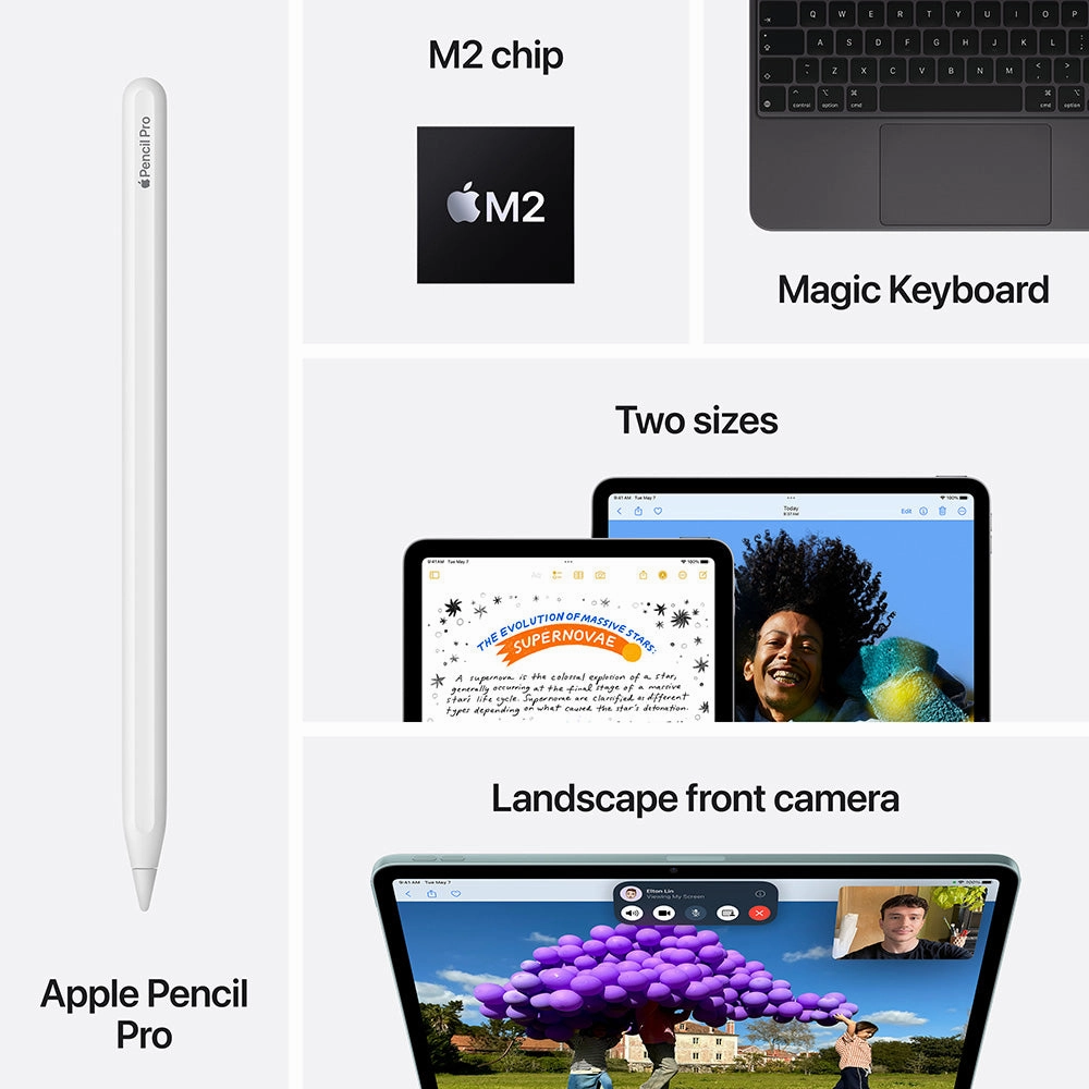 Apple iPad Air (2024) 13 Wi-Fi 128GB Tablet - Purple | MV2C3NF/A