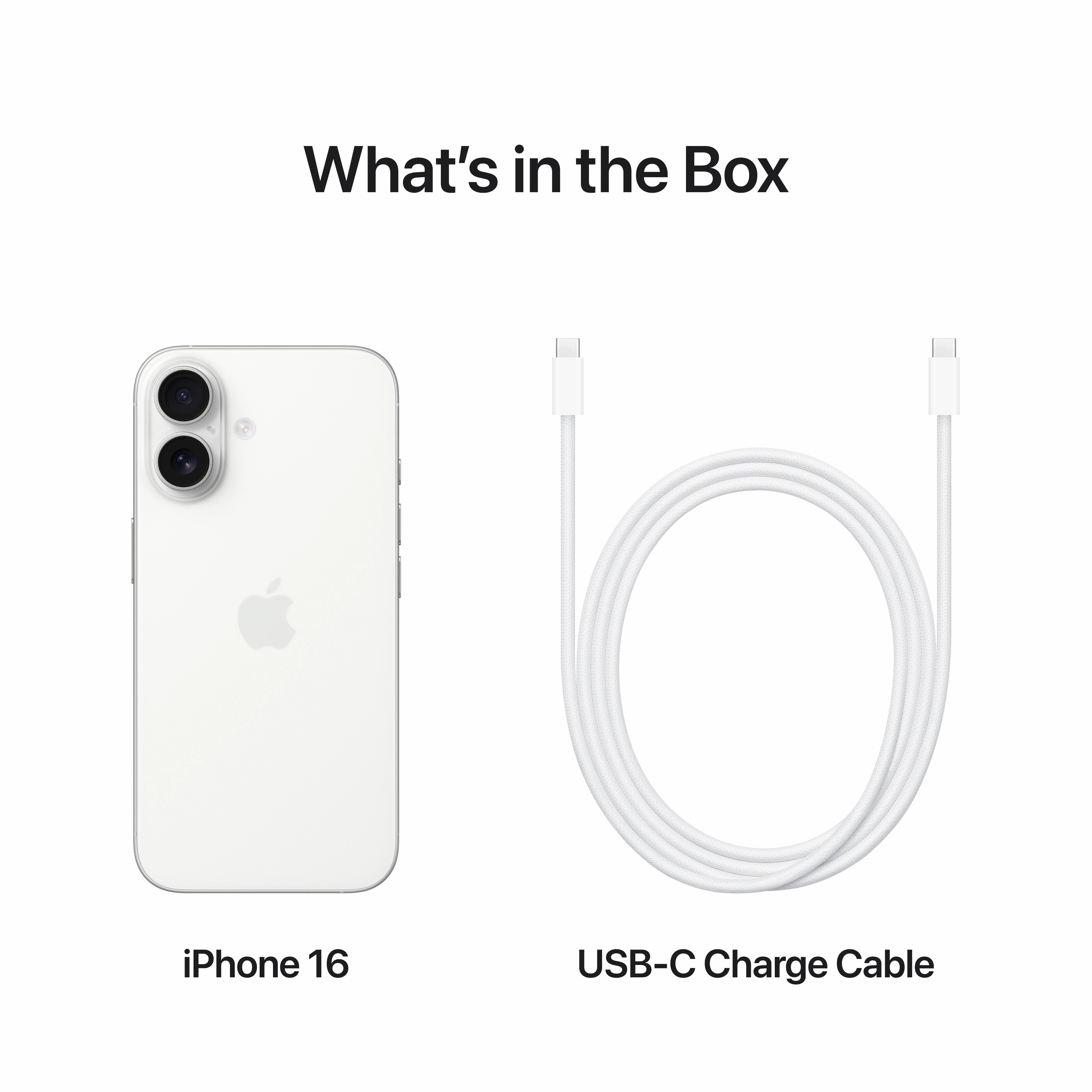 Apple iPhone 16 128GB Smartphone - White | MYE93QN/A