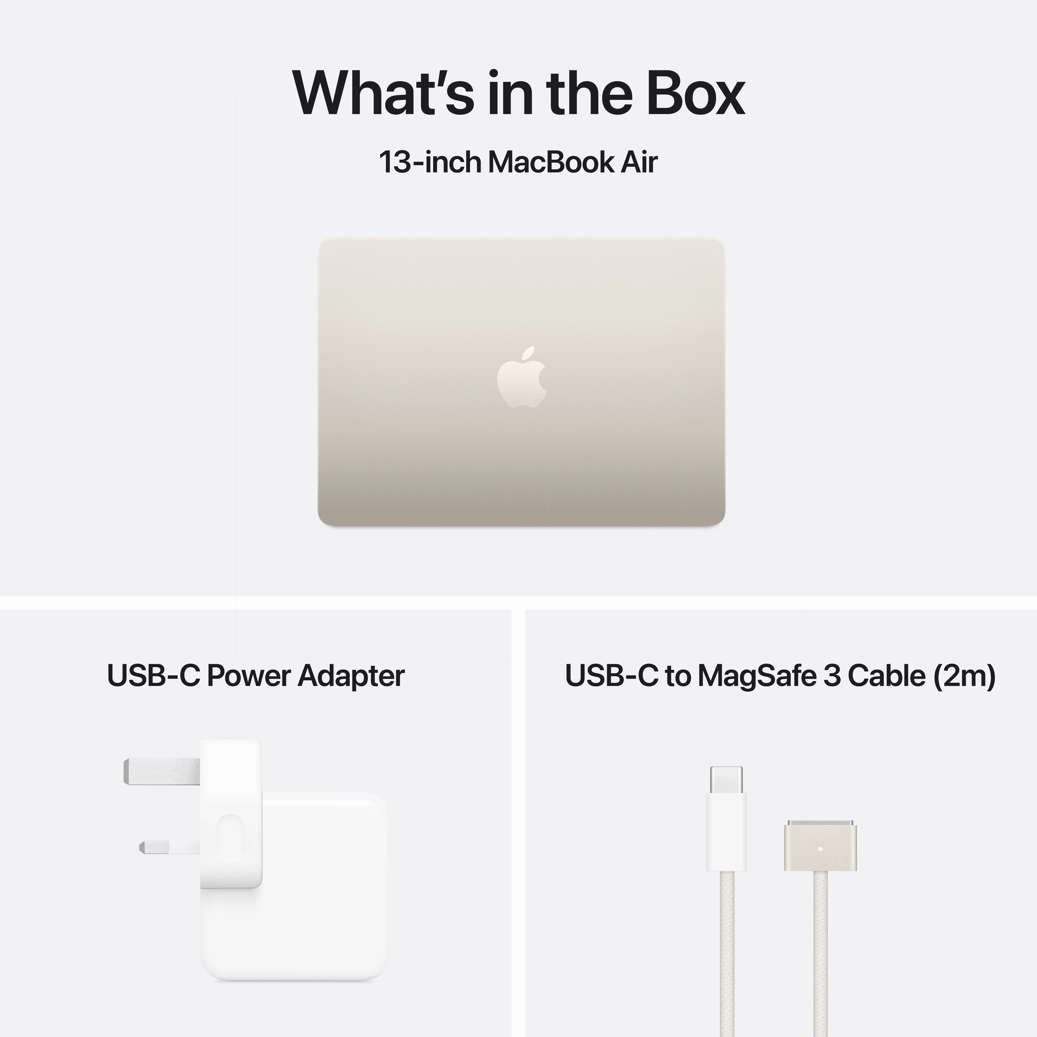Apple MacBook Air M4 13 16GB/256GB Laptop - Starlight | MW0Y3B/A