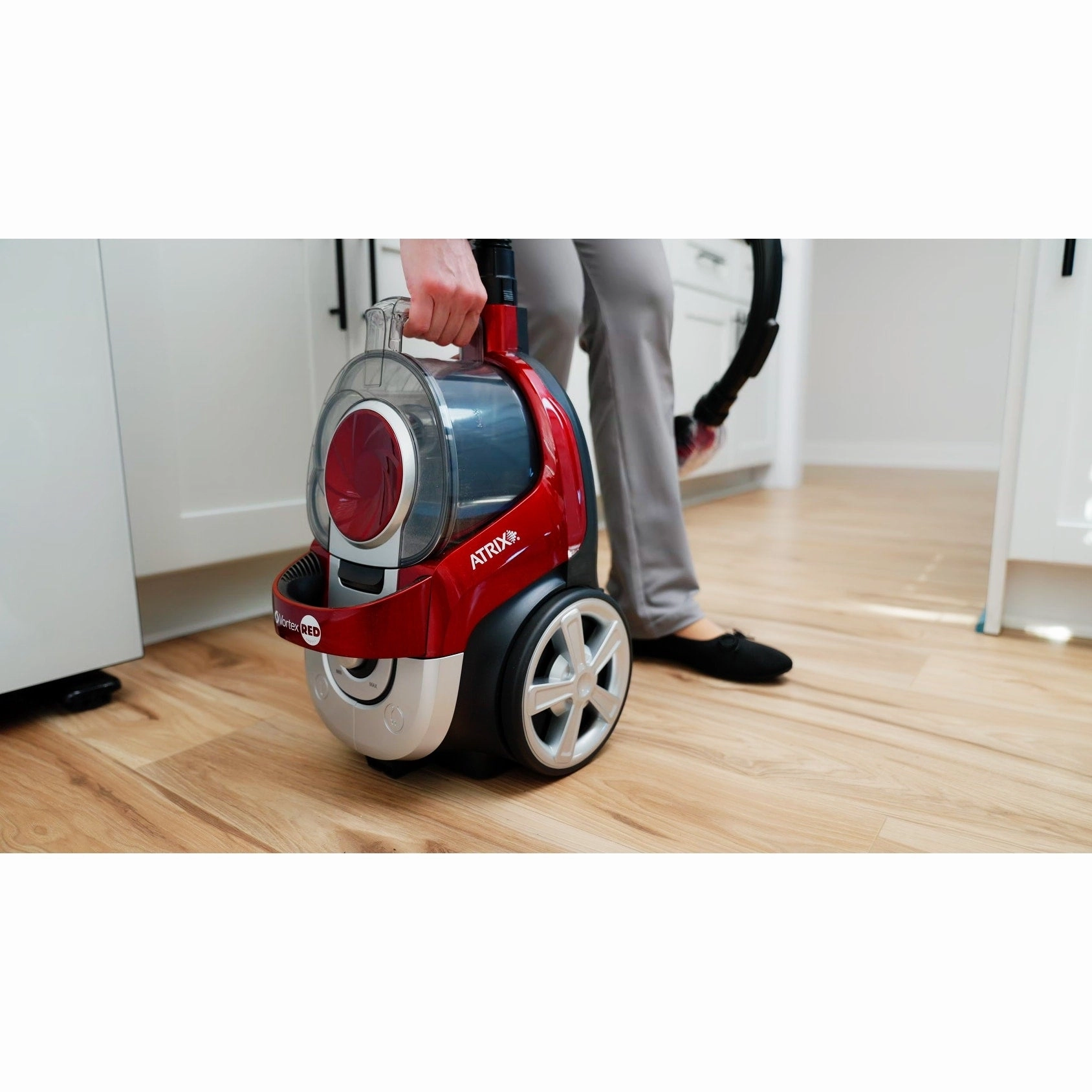 Atrix VR25BCV Vortex Red Vacuum with HEPA Filtration