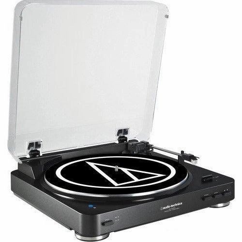 Audio Technica Automatic Wireless Belt-Drive Stereo Turntable Record Player - Black | ATLP60XBKBT