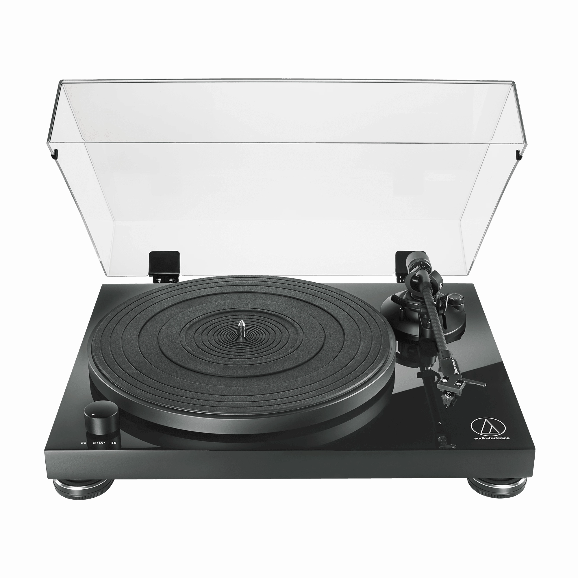 Audio Technica Fully Manual Belt-Drive Turntable - Piano Black | ATLPW50PB