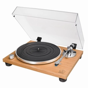 Audio Technica Manual Belt-Drive Wood Base Turntable - Wood | ATLPW30TK