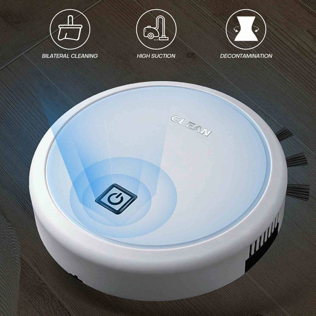 Automatic Sweeping Robot Vacuum Cleaner Wet Dry Floor Mop Sweeper Home Cleaning