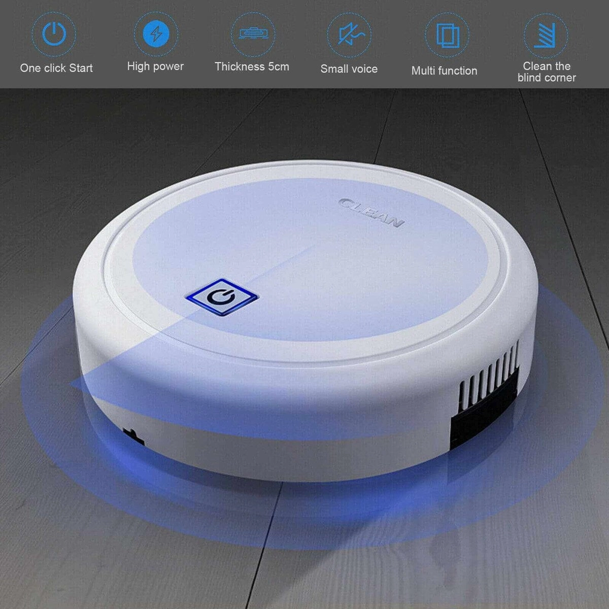 Automatic Sweeping Robot Vacuum Cleaner Wet Dry Floor Mop Sweeper Home Cleaning