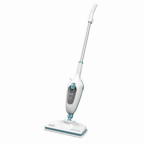 Black   Decor 1300W 5 in 1 Steam Mop - White & Aqua | FSMH13E5-GB