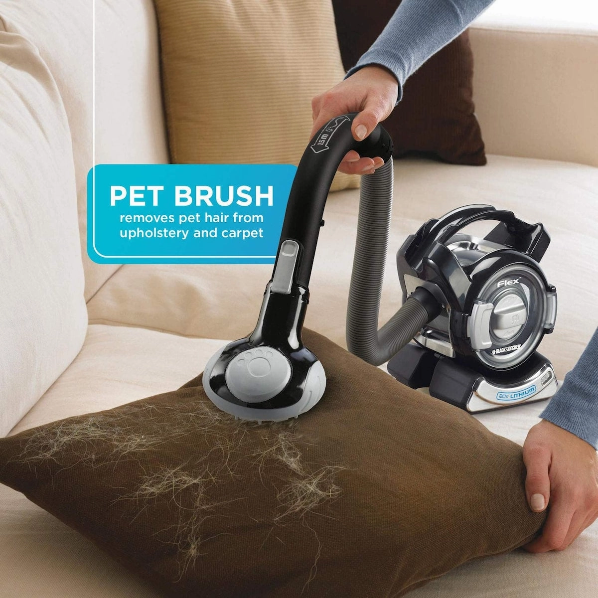 BLACK DECKER 20V MAX Flex Cordless Stick Vacuum with Floor Head
