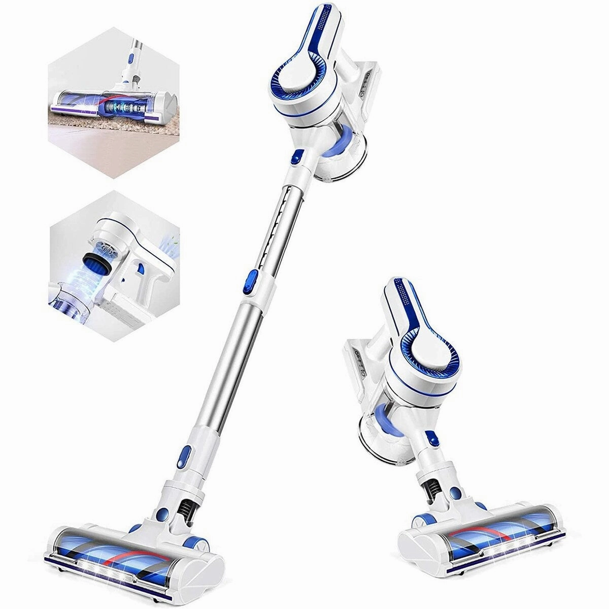 BOSCARE Cordless Vacuum Cleaner 14KPA Powerful Suction Stick Vacuum Cleaner 4 in 1 1.2L Large Dust Container