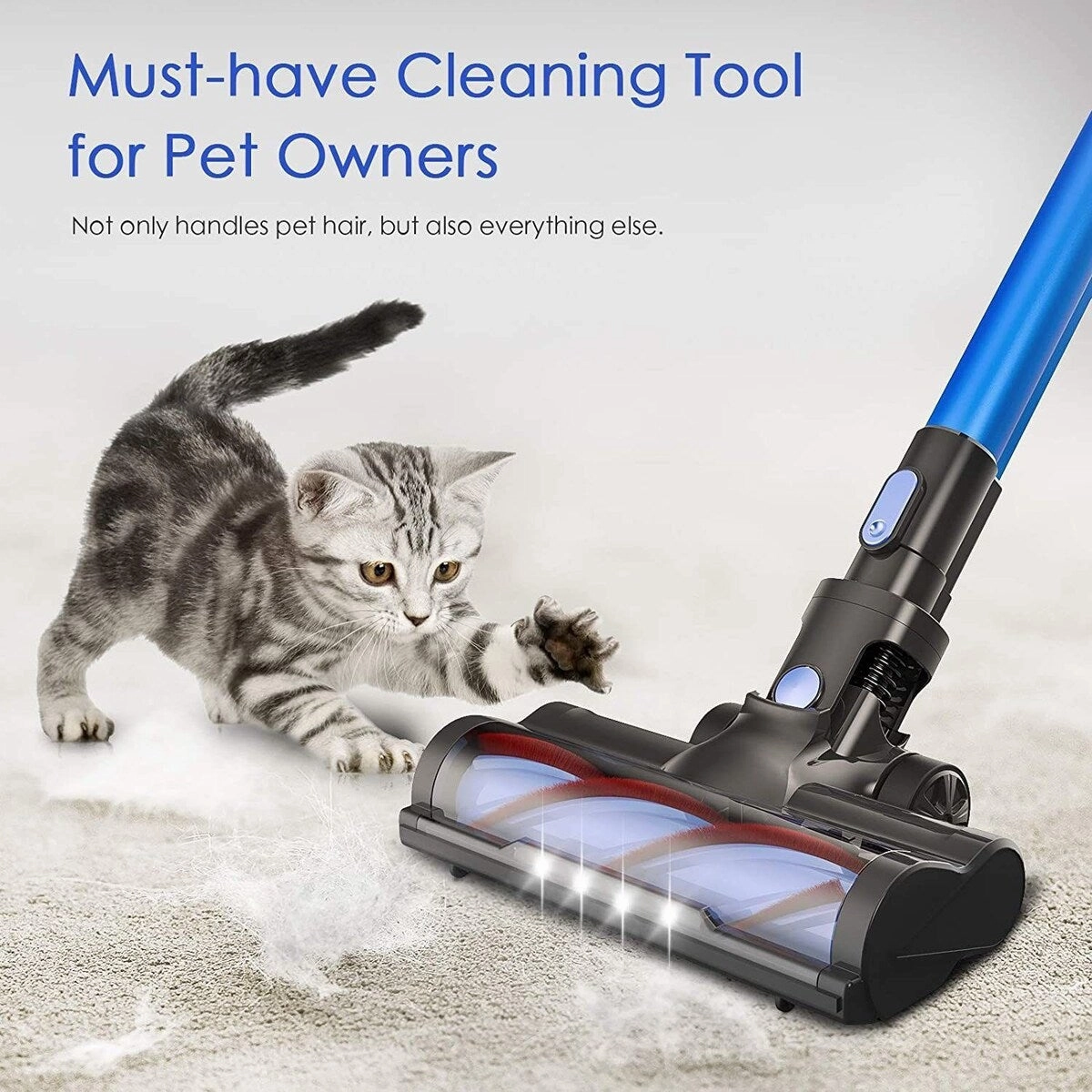 BOSCARE Cordless Vacuum Cleaner 24KPa Powerful Suction 250W Brushless Motor 4 in 1 Stick Vacuum