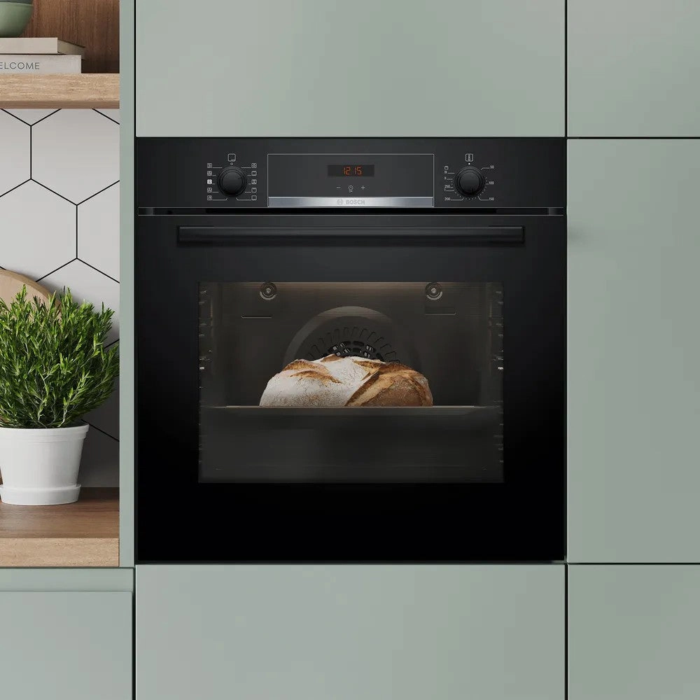 Bosch 71L Built-In Electric Single Oven - Black | HQA534BB3B