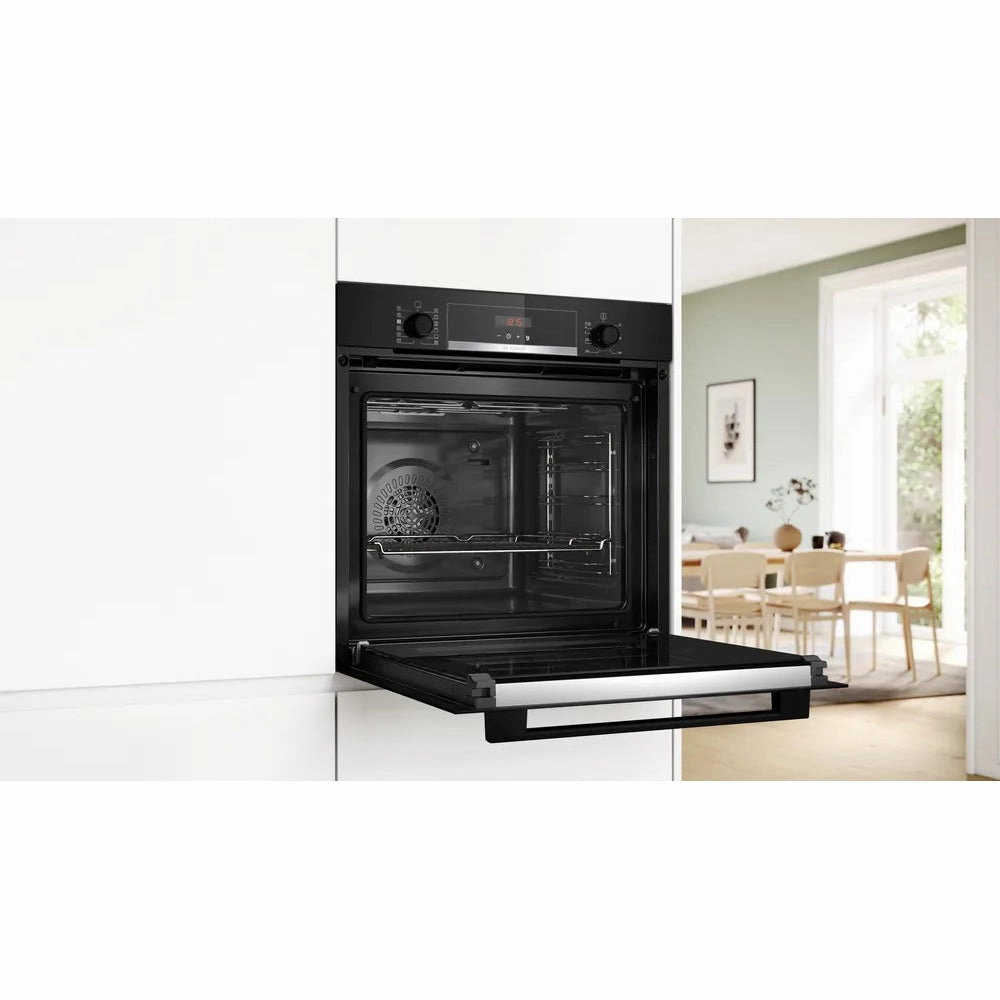 Bosch 71L Built-In Electric Single Oven - Black | HQA574BB3B