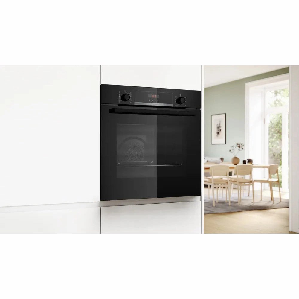 Bosch 71L Built-In Electric Single Oven - Black | HQA574BB3B