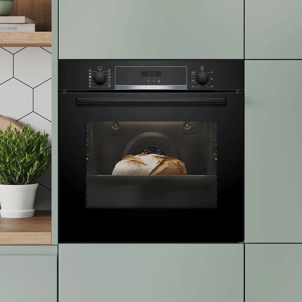 Bosch 71L Built-In Electric Single Oven - Black | HQA574BB3B
