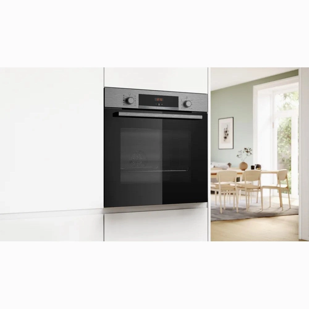 Bosch 71L Built-In Electric Single Oven - Stainless Steel | HQA534BS3B