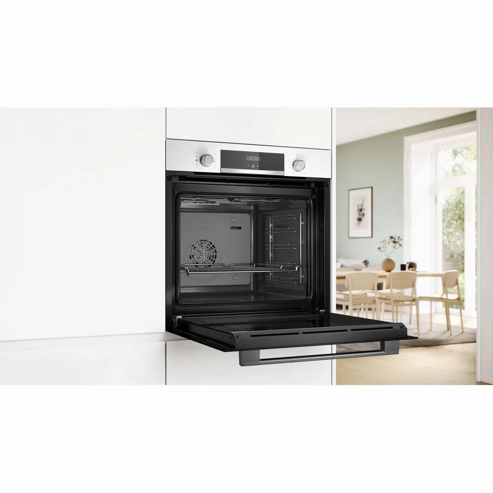 Bosch 71L Built-In Electric Single Oven - White | HQA534BW3B