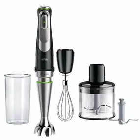 Braun MultiQuick 9 1200W Hand Blender - Premium Black & Brushed Stainless Steel | MQ9135XI