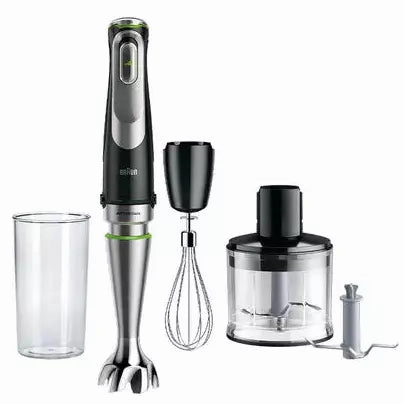 Braun MultiQuick 9 1200W Hand Blender - Premium Black & Brushed Stainless Steel | MQ9135XI